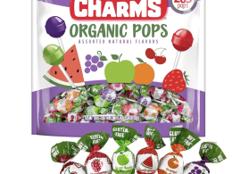 Charms Organic Pops (265 Count) – USDA Organic Fruit Candy Lollipops Made with All Natural Flavors and Ingredients – Dye-Free, Gluten- Free, Non-GMO, 3 lb Resealable Bag
